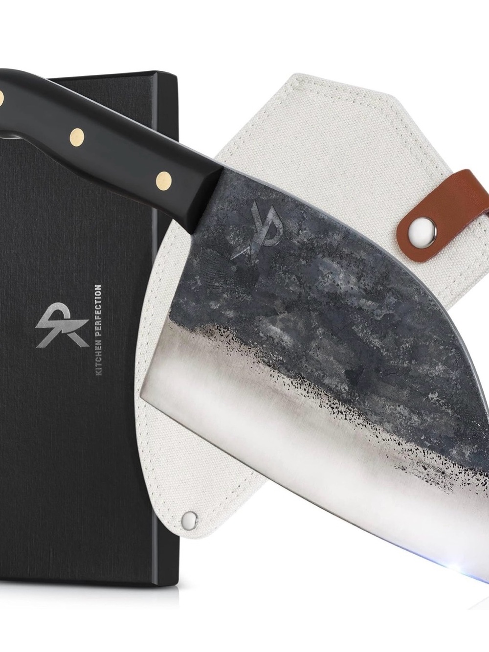 Premium Black Cleaver Knife - Versatile Kitchen Tool